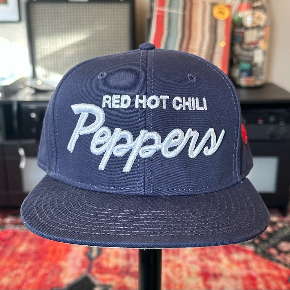 Red Hot Chili Peppers Unlimited Love World Tour Navy Blue SnapBack Hat RHCP
